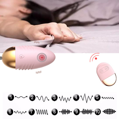 10 Speed Vibrating Balls G- Spot Clitoral Stimulator With Remote Control For Adult-EROSREALM