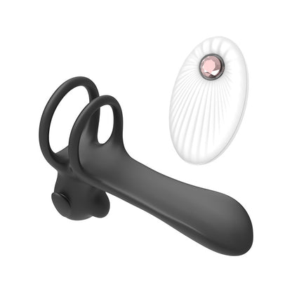 Remote Control Delayed Ejaculation Penis Ring Cock Ring G-spot Vaginal Stimulator-EROSREALM