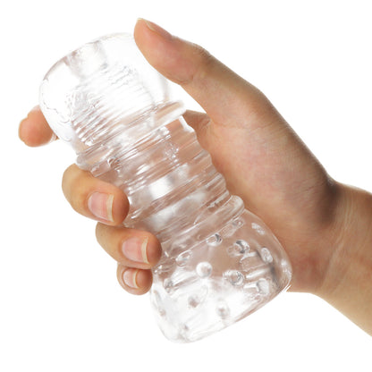 Male Delay Trainer. Masturbation Cup. Transparent Aircraft Cup-EROSREALM