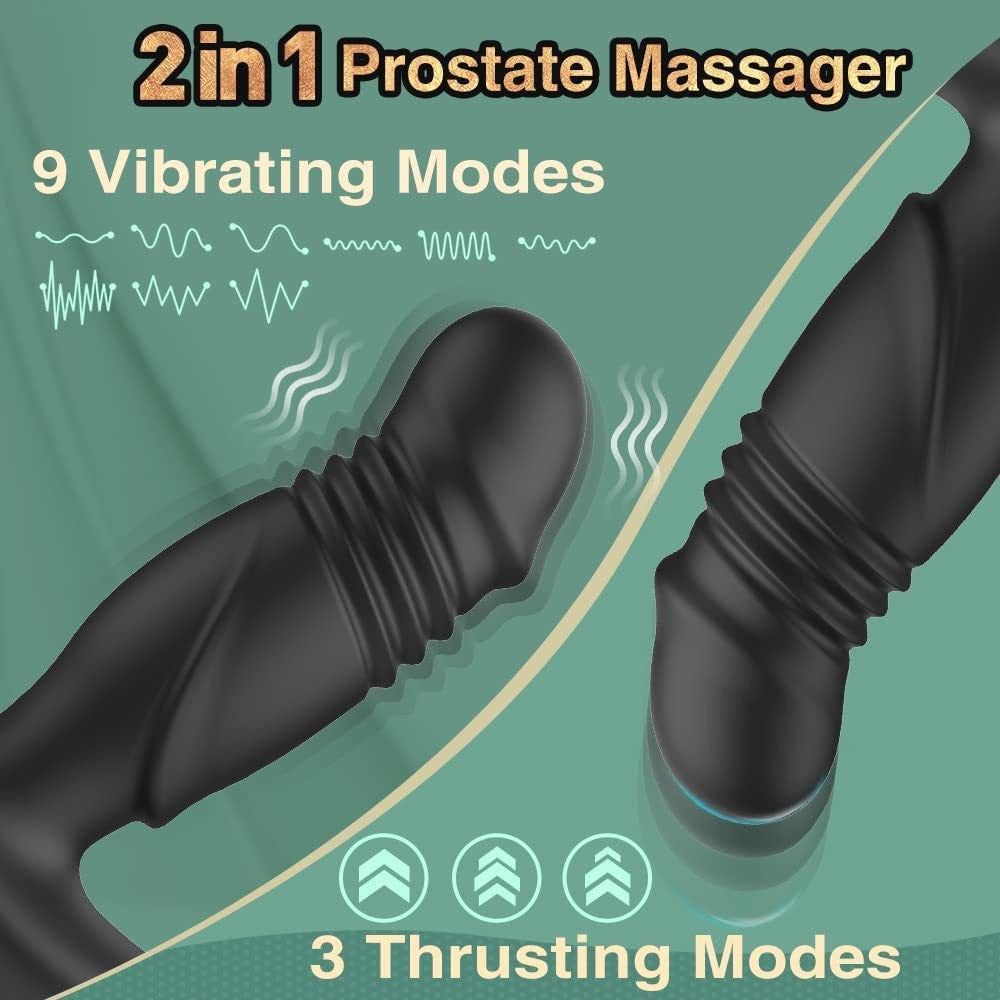 Richard Thrusting & Vibrating Prostate Massager-EROSREALM