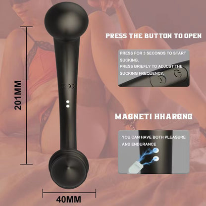 10 Speed Anal Vibrator Anal Beads Prostate Massager Butt Plug-EROSREALM