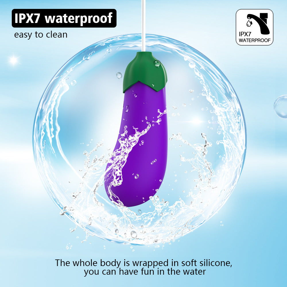 Wireless Remote Control Warming Eggplant Vibrator-EROSREALM