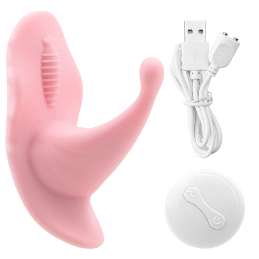 Wireless Remote Control Butterfly Vibrating Panties Dildo Vibrator Clitoral Stimulator-EROSREALM