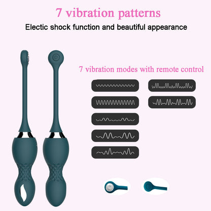 Wireless Remote Control Electric Shock Vibration Kegal Balls-EROSREALM