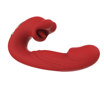 Tongue Licking Flapping Clit & G-spot vibrator-EROSREALM