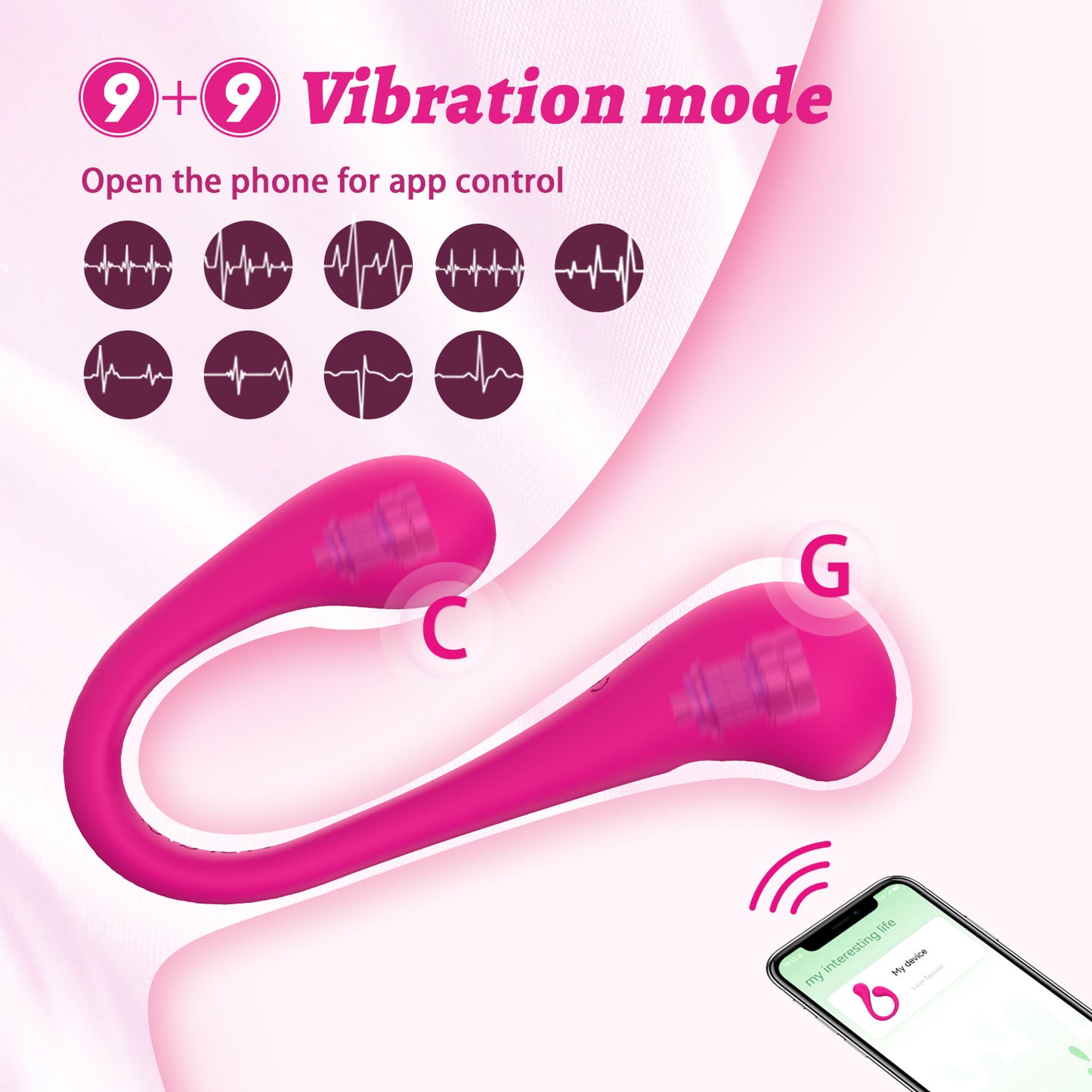 Bendable Double-end Strong Shock Panty Vibrator-EROSREALM