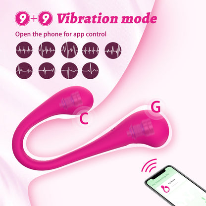 Bendable Double-end Strong Shock Panty Vibrator-EROSREALM