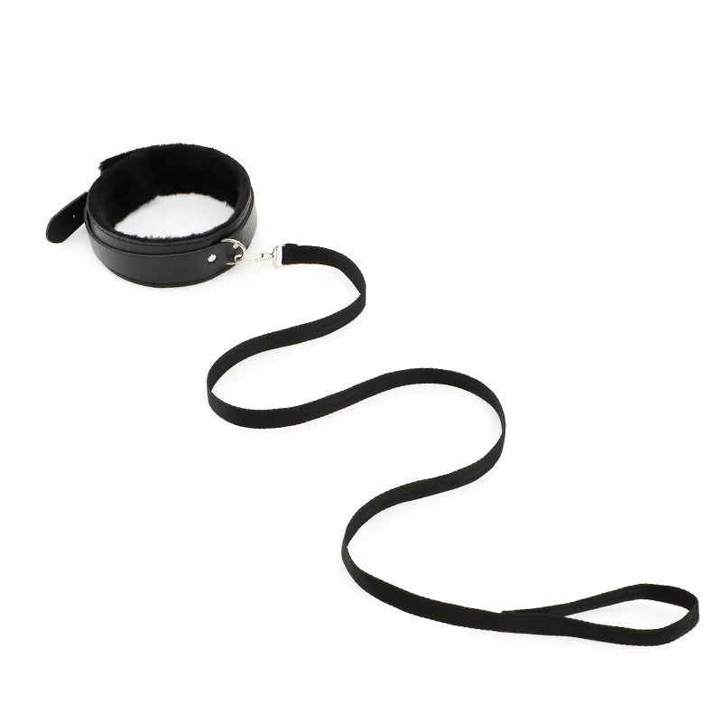 10 Pieces Set Couple Flirting Handcuffs Leather Bondage Kits Accessories-EROSREALM