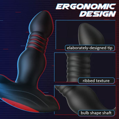 Hale - Wireless Remote Control Thrusting And Vibrating Prostate Massager-EROSREALM