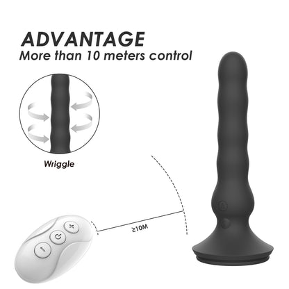 Wireless Remote Control Wiggling & Vibrating Anal Beads-EROSREALM