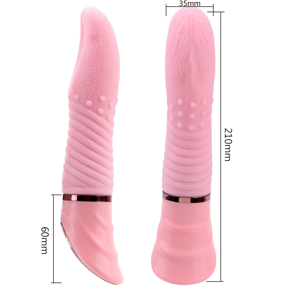 Multifunction G-spot Massager 10 Speed Tongue Vibrator-EROSREALM