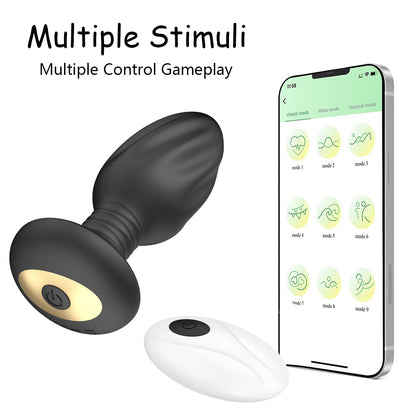 App / Wireless Remote Control Invisible Anal Vibrator-EROSREALM