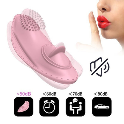 Wireless Remote Control Tongue Licking Vibration Fun Egg Skipping Usb Charging Single Jump Female Masturbation Adult Products Female-EROSREALM