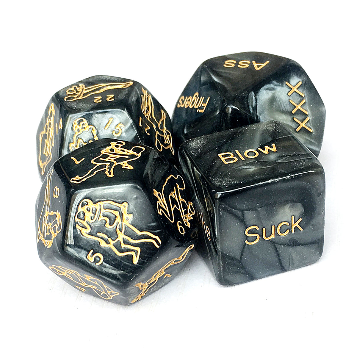 4pcs Acrylic Love Game Dice-EROSREALM