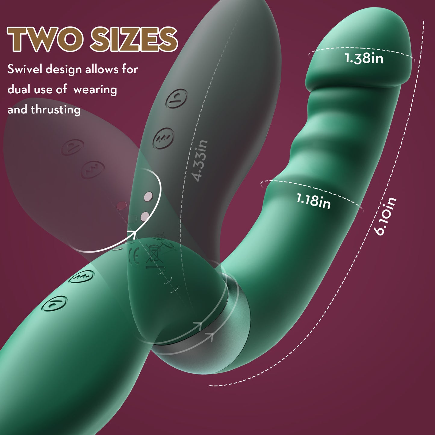 2-in-1 Flapping Vibrating Transformation Dildo-EROSREALM