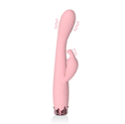 2 Point Stimulation Strong Shock G-spot Vibrator-EROSREALM