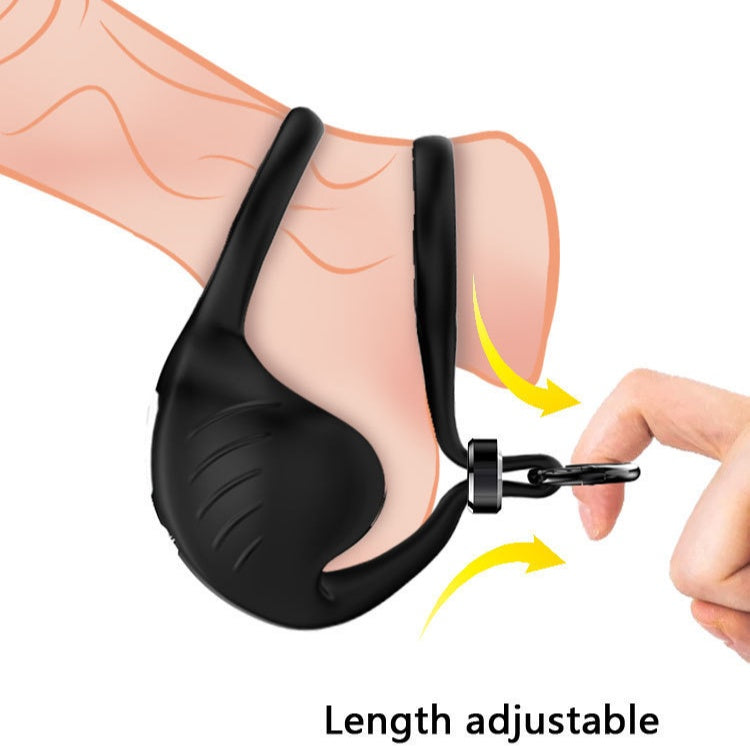 Adjustable Testicle Vibrator & Penis Ring-EROSREALM