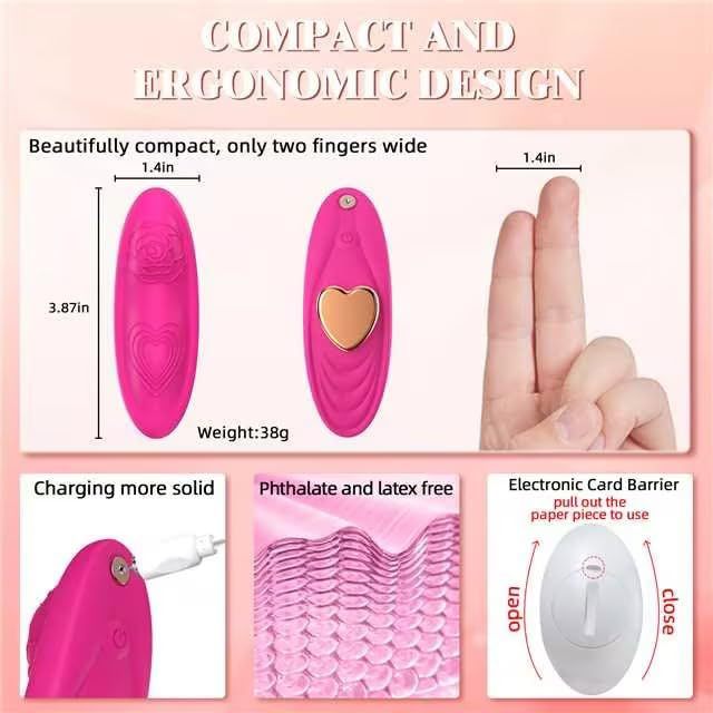 App & Wireless Remote Control 9 Frequency Panty Vibrator-EROSREALM