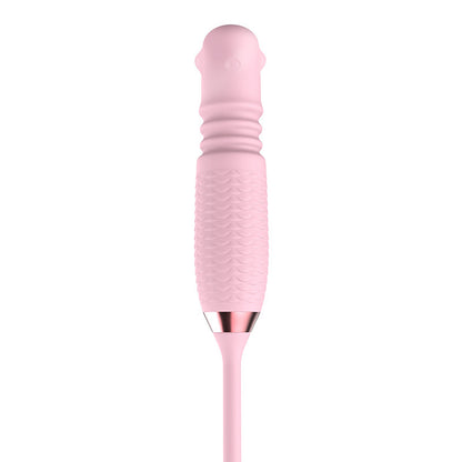 3-in-1 Rose Toy Telescopic Tongue-licking Pearls Rotating Vibrator-EROSREALM