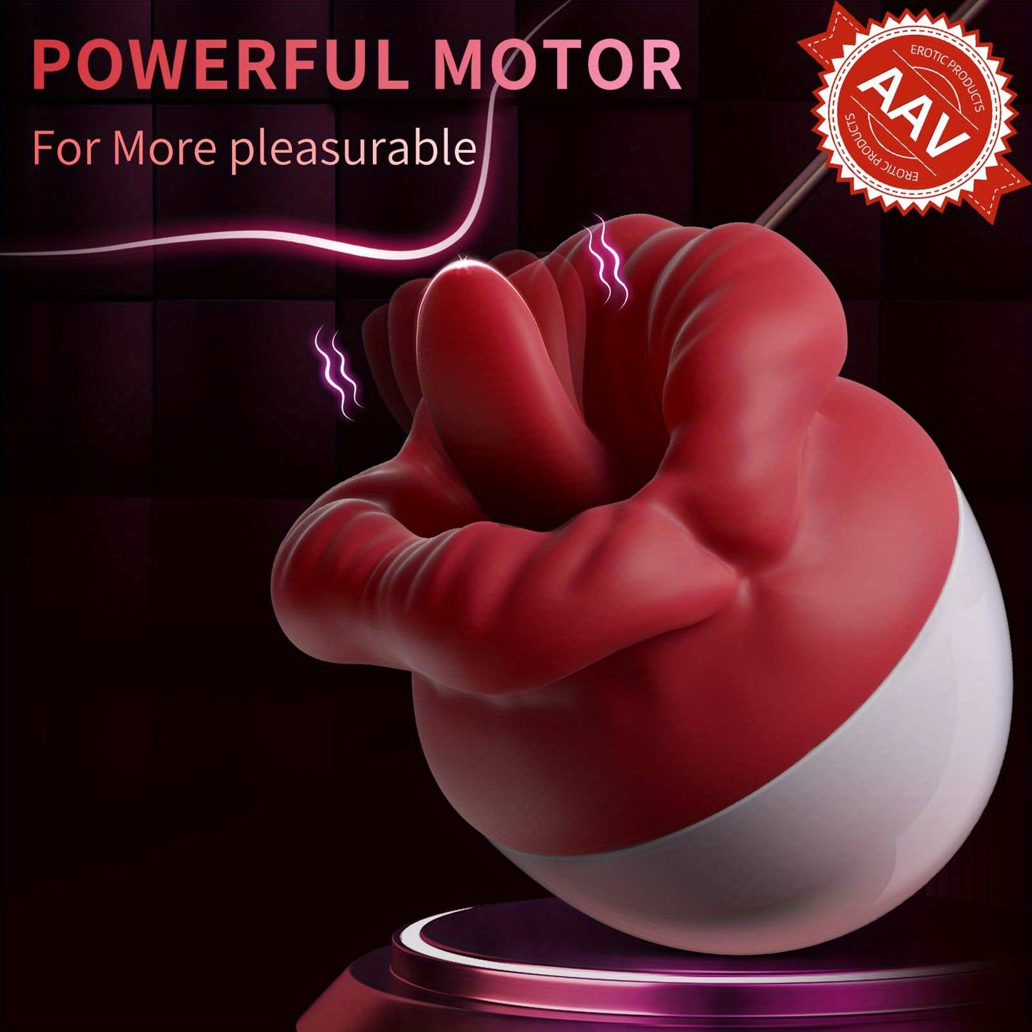 Mouth Desire 10 Frequency Licking Tongue Vibrator-EROSREALM