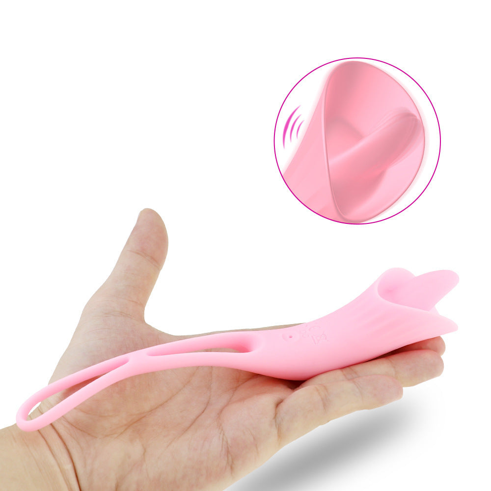 Ballerina Vibrator Tongue Licking Penis Ring Vibrator for Couples-EROSREALM