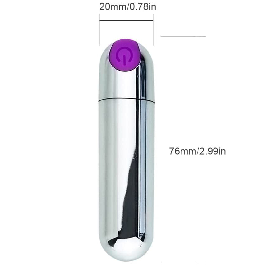 Bullet Vagina Stimulator Massager for Travel Vibrant with USB Rechargeable Waterproof-EROSREALM