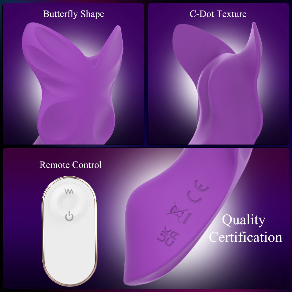 Butterfly Remote Control 9 Tapping & Vibrating Panty Vibrator-EROSREALM