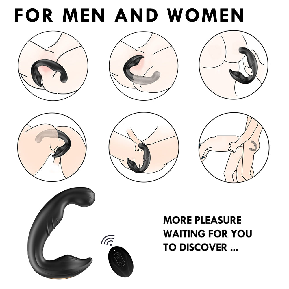 Wireless Remote Control Wearing Prostate Massager-EROSREALM