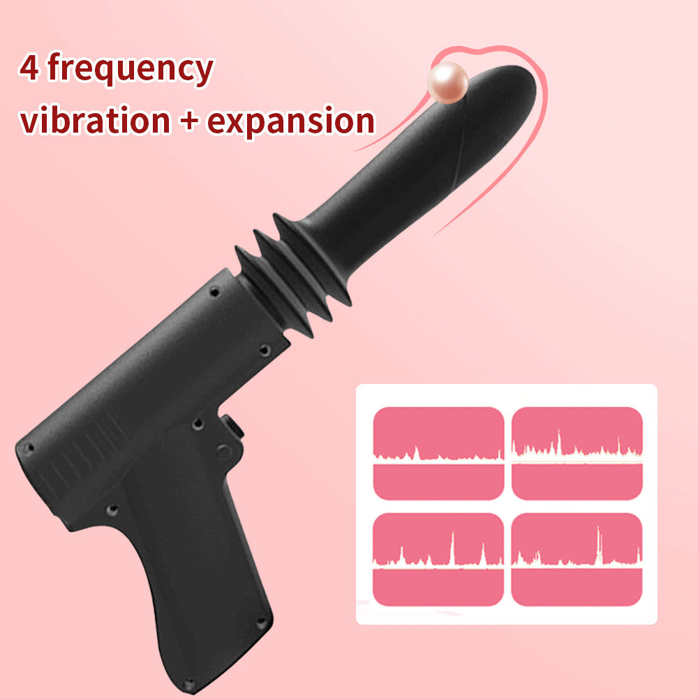 Thrusting Vibrator for G Spot Anal Vagina Gun Shaped Sex Toy-EROSREALM