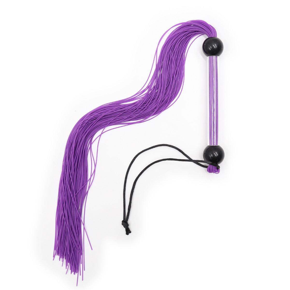 Silicone Spanking Tassel Whip With Handle-EROSREALM