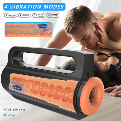 Automatic Penis Trainer Suction Vibrating Male Masturbation Cup-EROSREALM