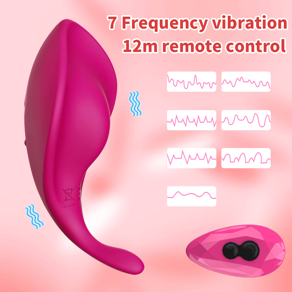 Wireless Remote Control Invisible Pleasure Panty Vibrator-EROSREALM