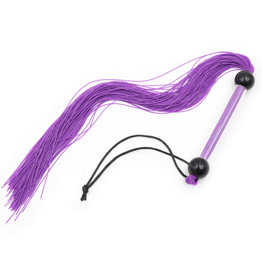 Silicone Spanking Tassel Whip With Handle-EROSREALM