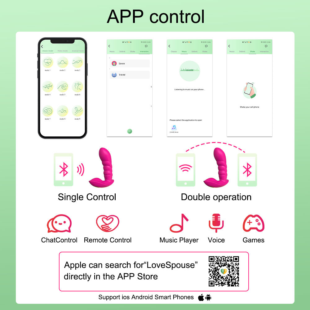 App Control Wearable G-spot Vibrating Panties-EROSREALM