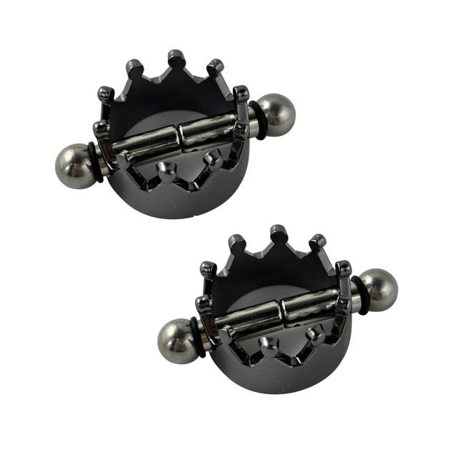 Crown Metal Nipple Clamps Magnetic Nipple Clips-EROSREALM