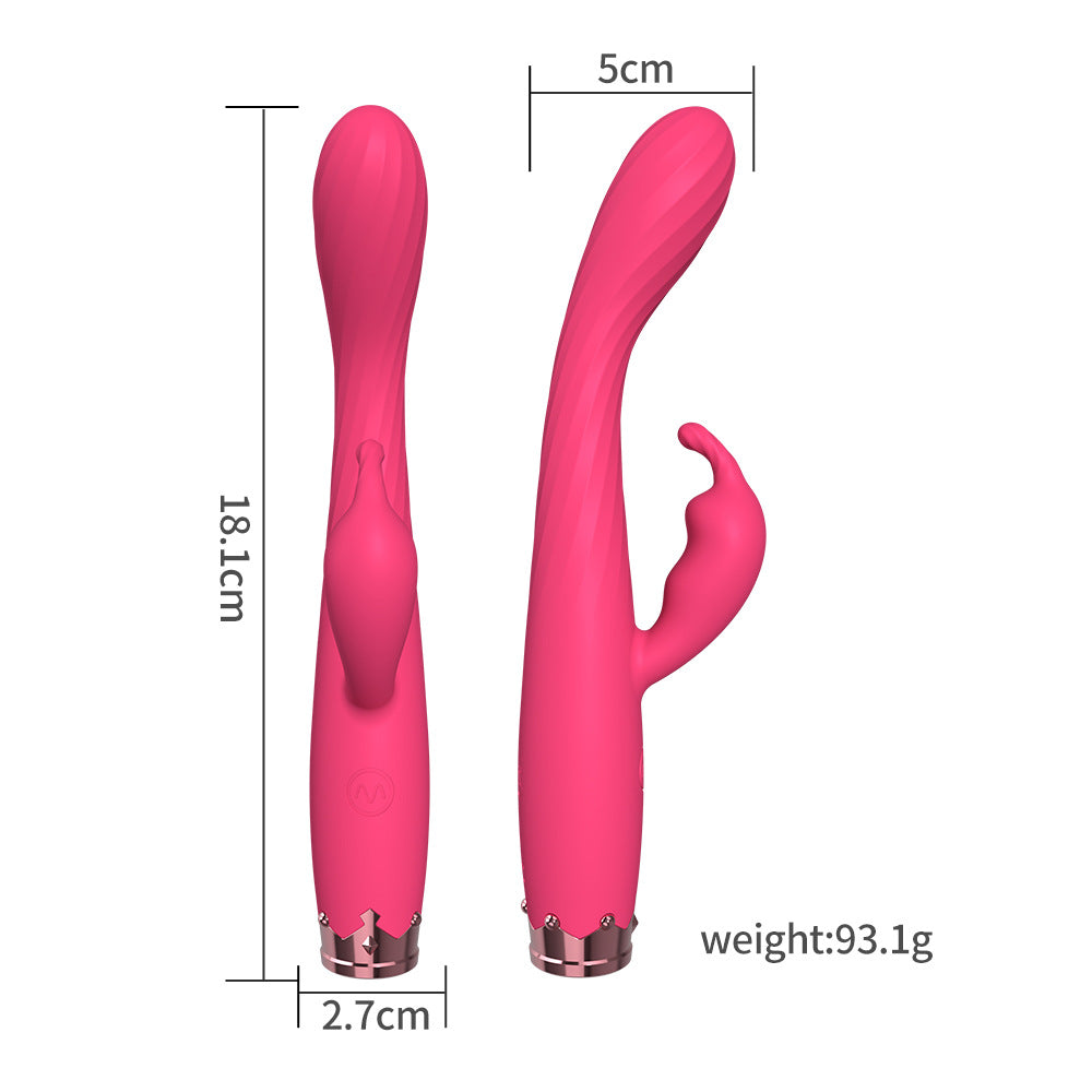 2 Point Stimulation Strong Shock G-spot Vibrator-EROSREALM