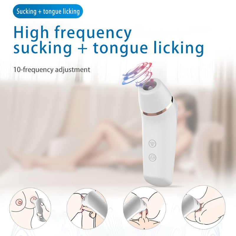 Forehead Thermometer Tongue Licking Vibrator-EROSREALM