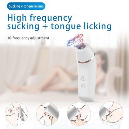 Forehead Thermometer Tongue Licking Vibrator-EROSREALM