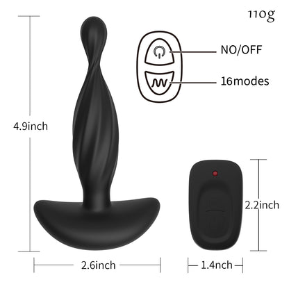 Anal Plug Vibration Masturbator Vestibular Prostate Massage-EROSREALM