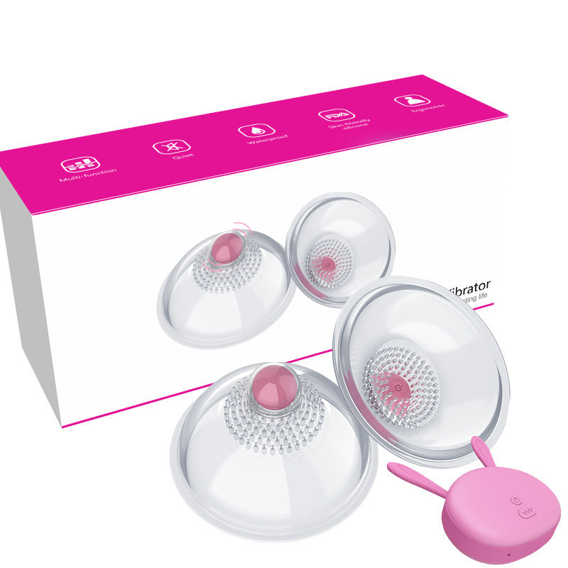 Wireless Remote Control Breast Sucking Massager Female Clitoral Stimulator-EROSREALM