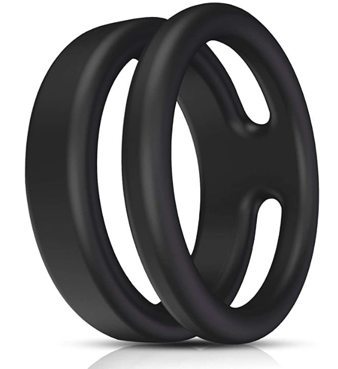 Silicone Dual Penis Ring. Premium Stretchy Erection Cock Ring Erection Enhancing Sex Toy-EROSREALM