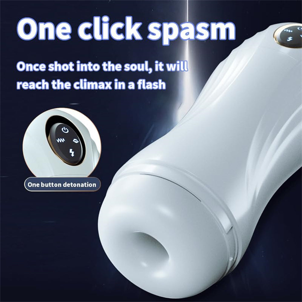 The Fleshy Pro 2.0 Suction Vibration Voice Male Masturbation Cup-EROSREALM