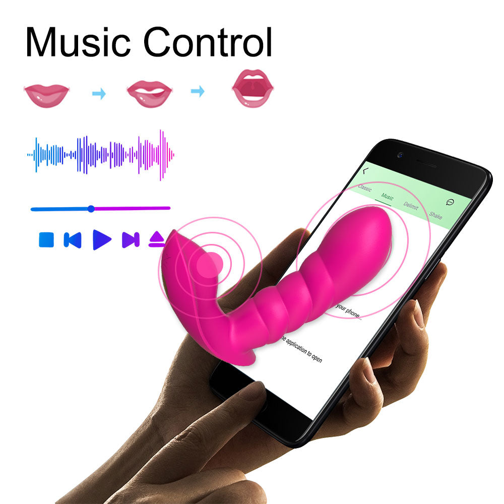 App Control Wearable G-spot Vibrating Panties-EROSREALM