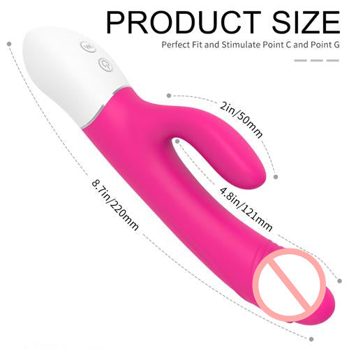 2 In 1 Dildos Vibrator-EROSREALM