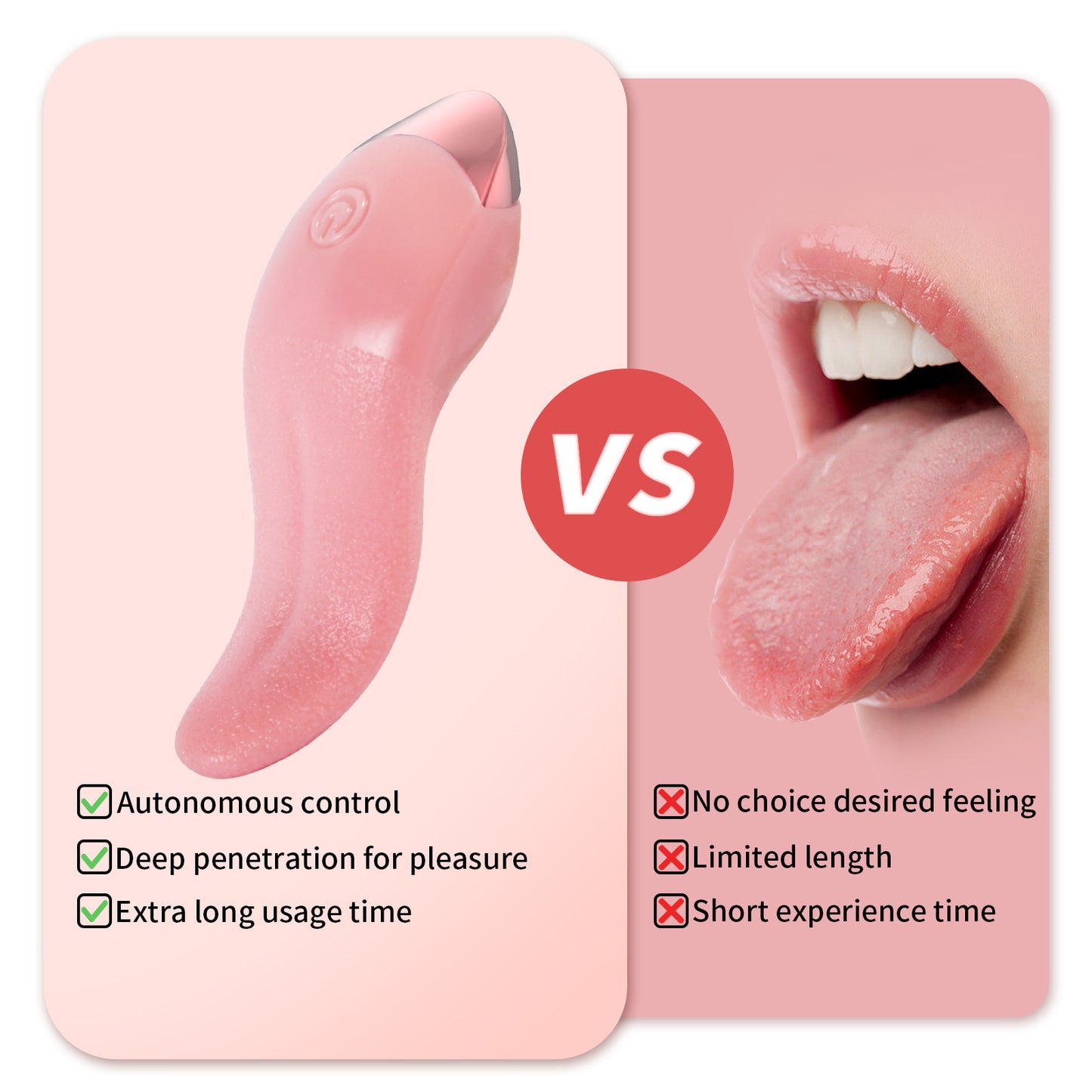 silicone Tongue-licking Vibrator-EROSREALM