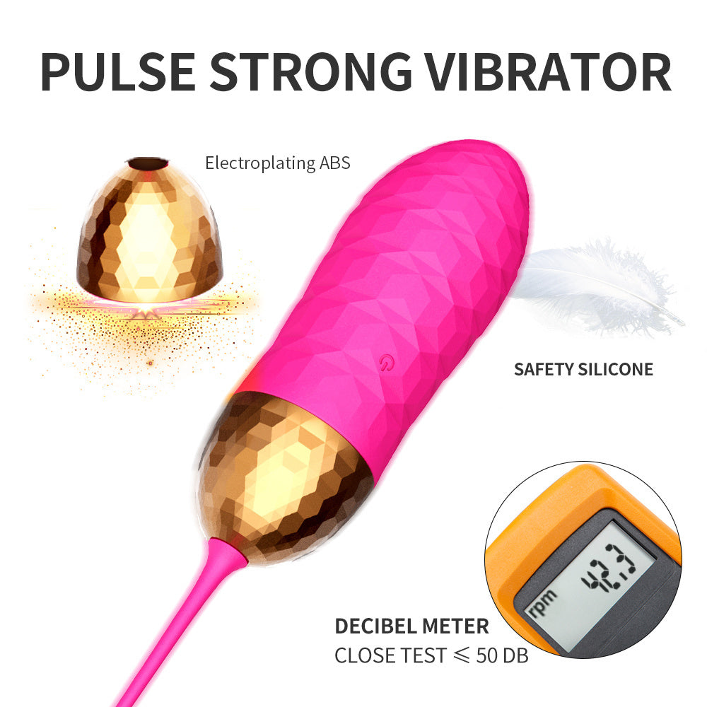 10 Speed G-spot Vibrator Jump Egg Vibrator With Remote Control-EROSREALM