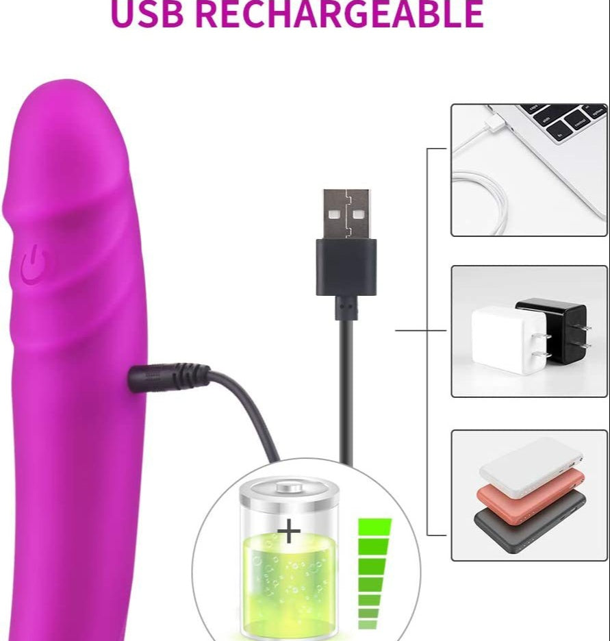 Wireless Remote Control Double-headed Vibrating Dildo For Couple Sex-EROSREALM