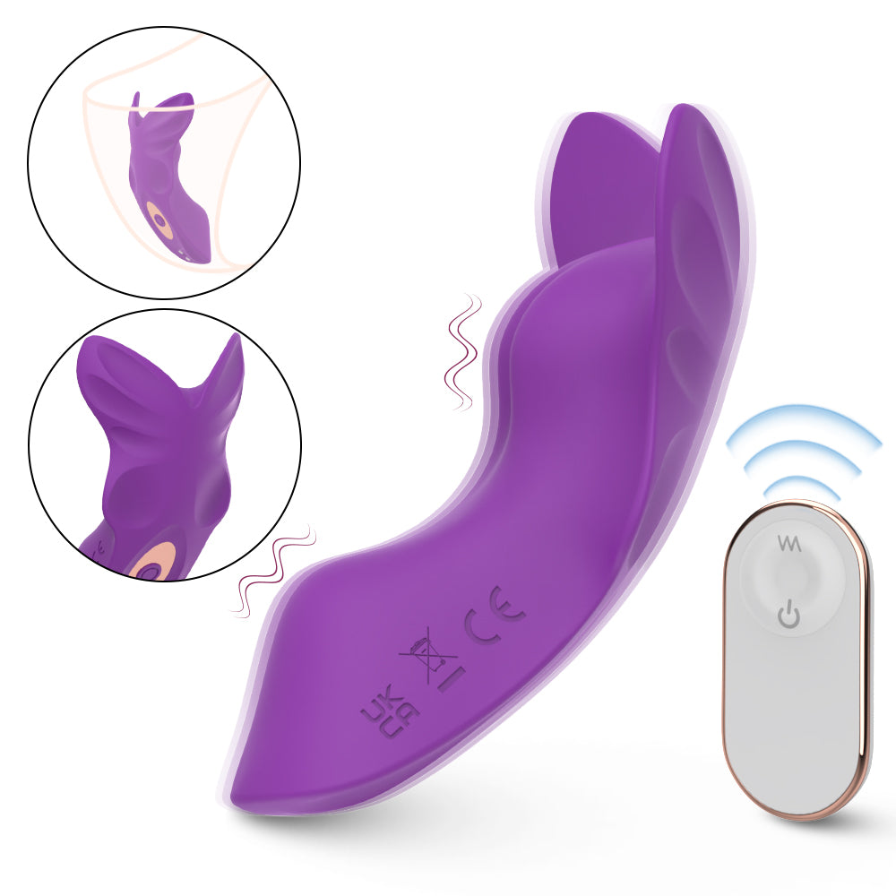 Butterfly Remote Control 9 Tapping & Vibrating Panty Vibrator-EROSREALM