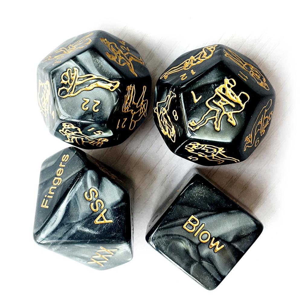 4pcs Acrylic Love Game Dice-EROSREALM