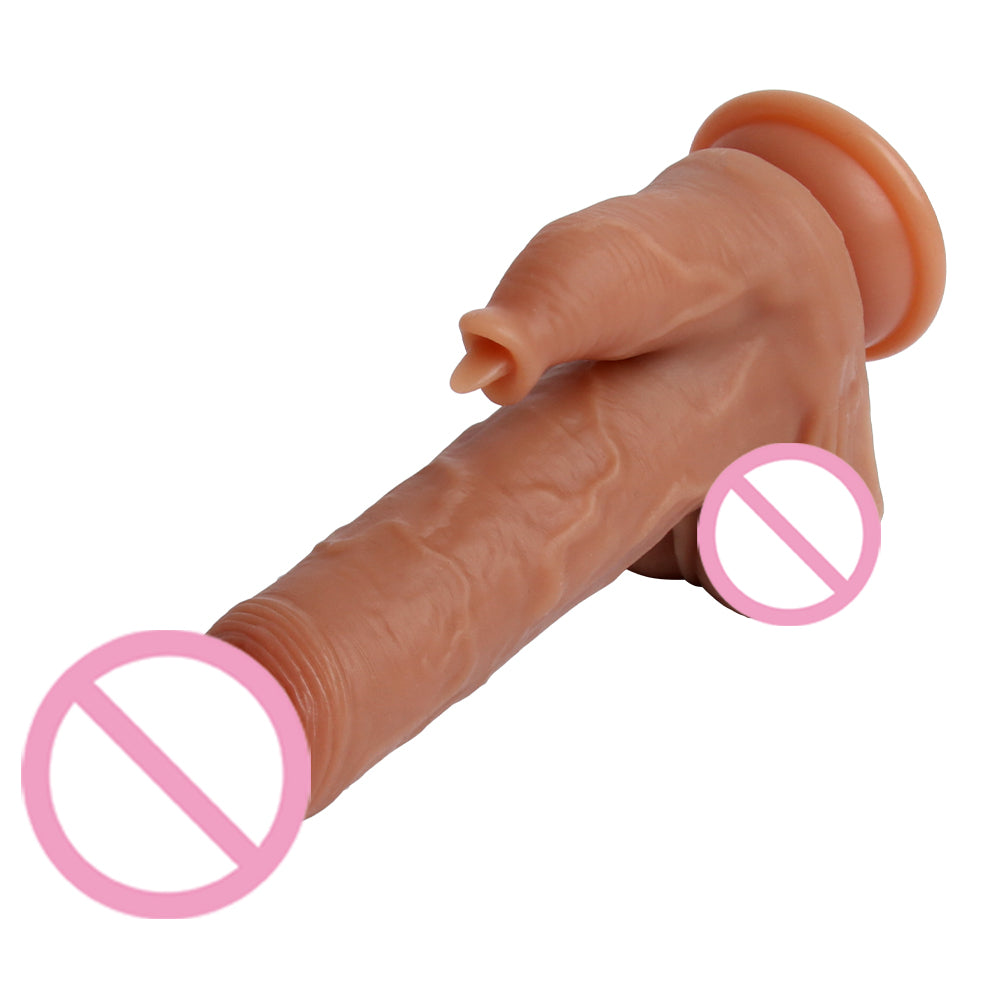 Multiple-function Vibrating Swing Thrusting Licking Dildo-EROSREALM